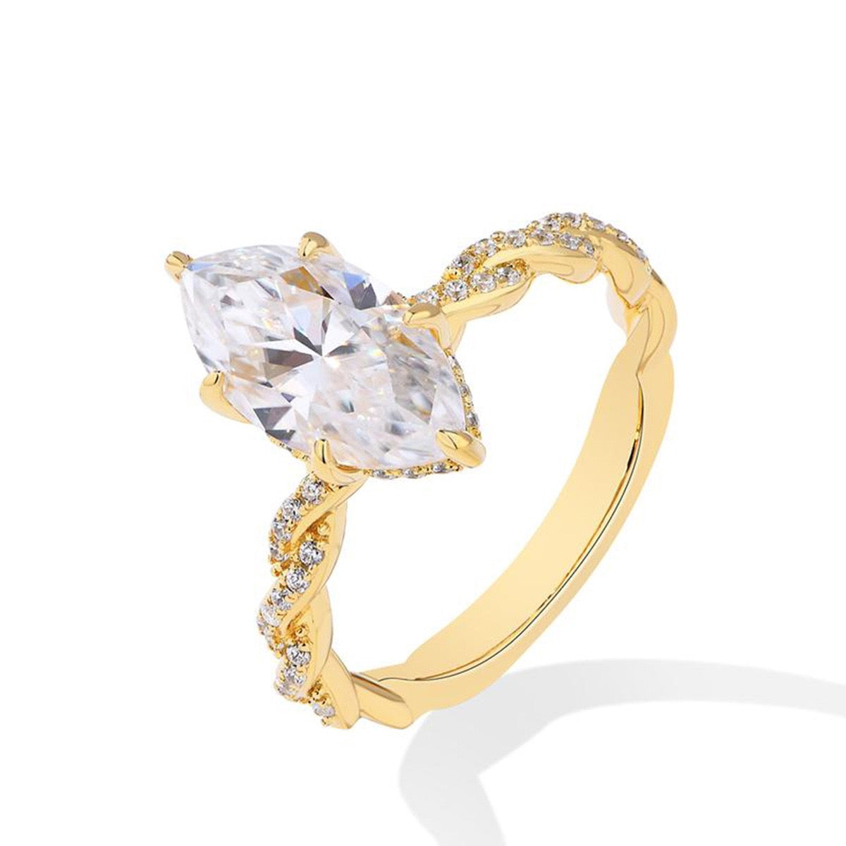 Seraphina Marquise Twist Ring