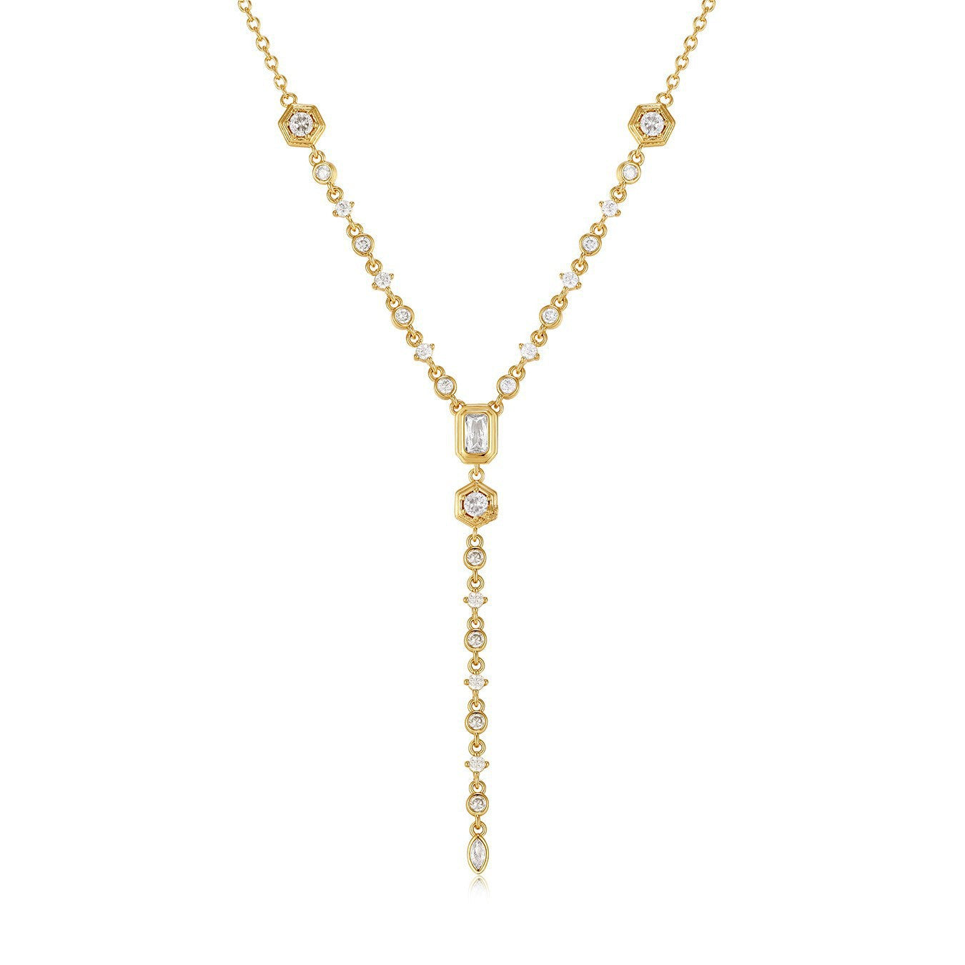 Celeste Diamond Drop Necklace