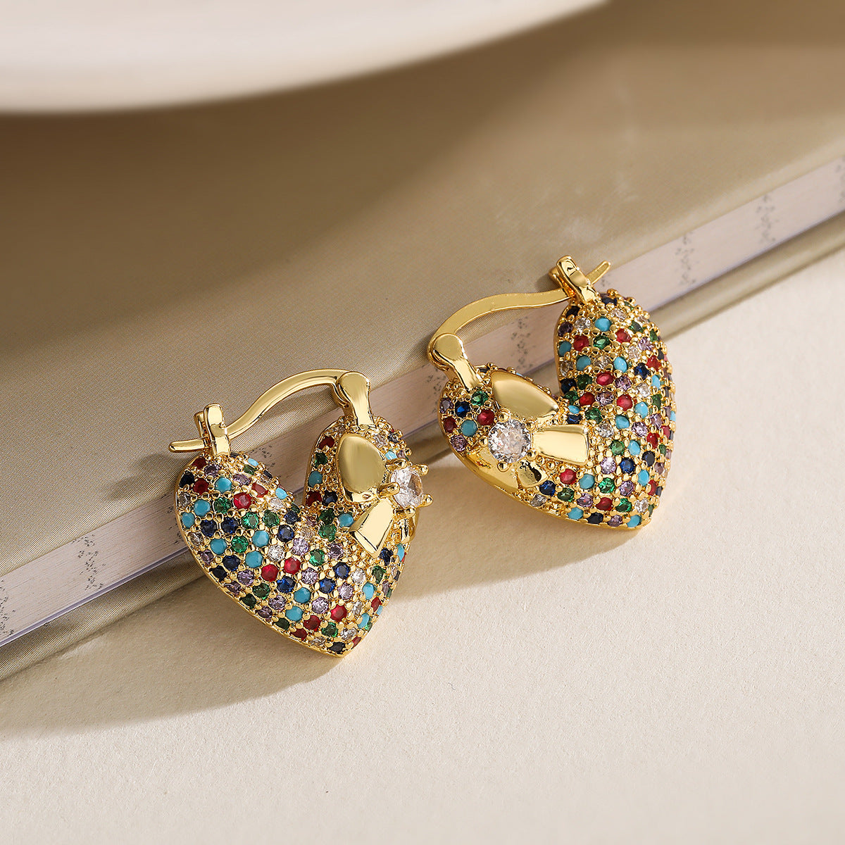 Luxury Pavé Hoop Earrings ✨