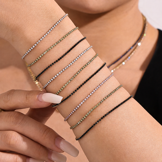 Luxury Tennis Bracelet Stack ✨