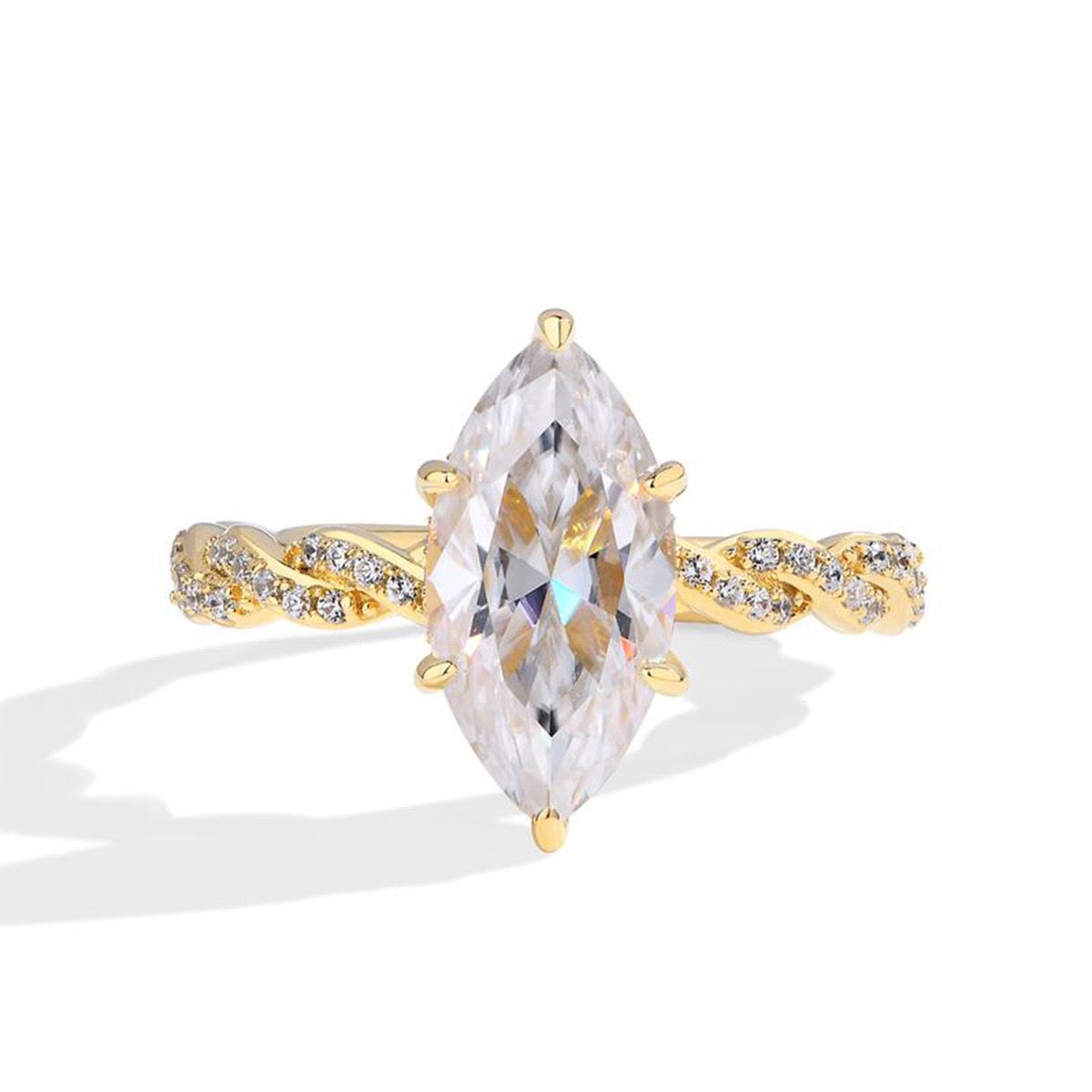 Seraphina Marquise Twist Ring