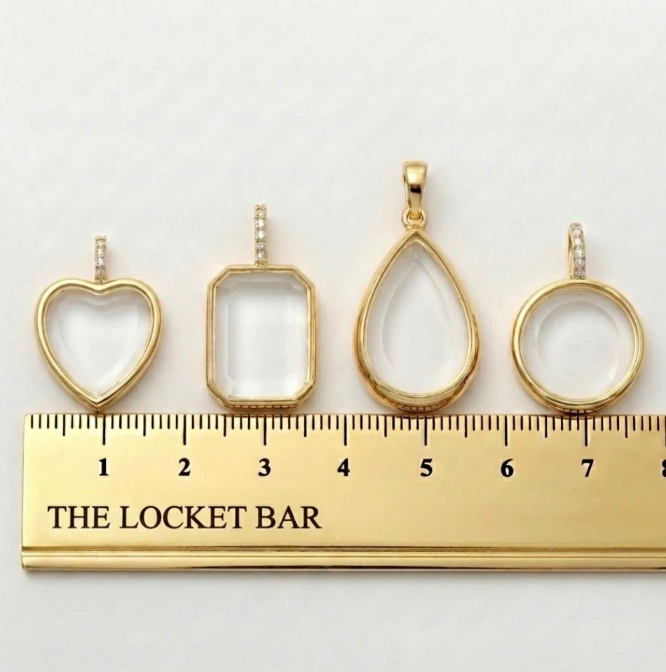 Charm Bar Personalized Pendant Necklace (5 Charms Included)