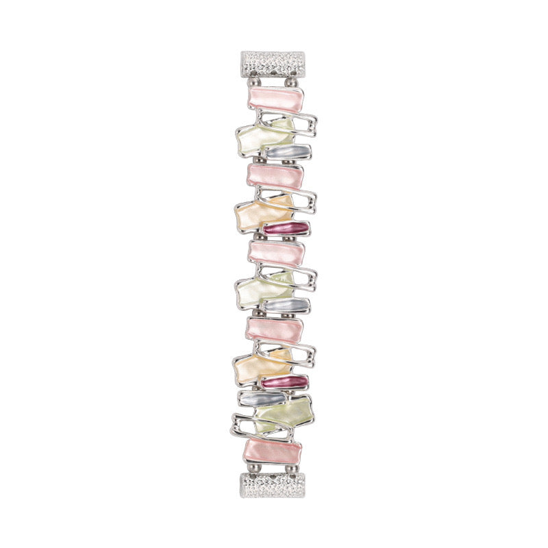 Luxury Multi-Color Crystal Apple Watch Band – Gold Gemstone Strap (All Sizes Available)