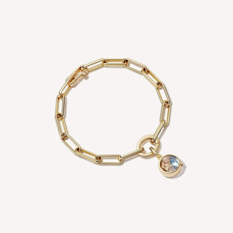 Charm Bar Bracelet (3 Charms Included) – Limited Drop ✨