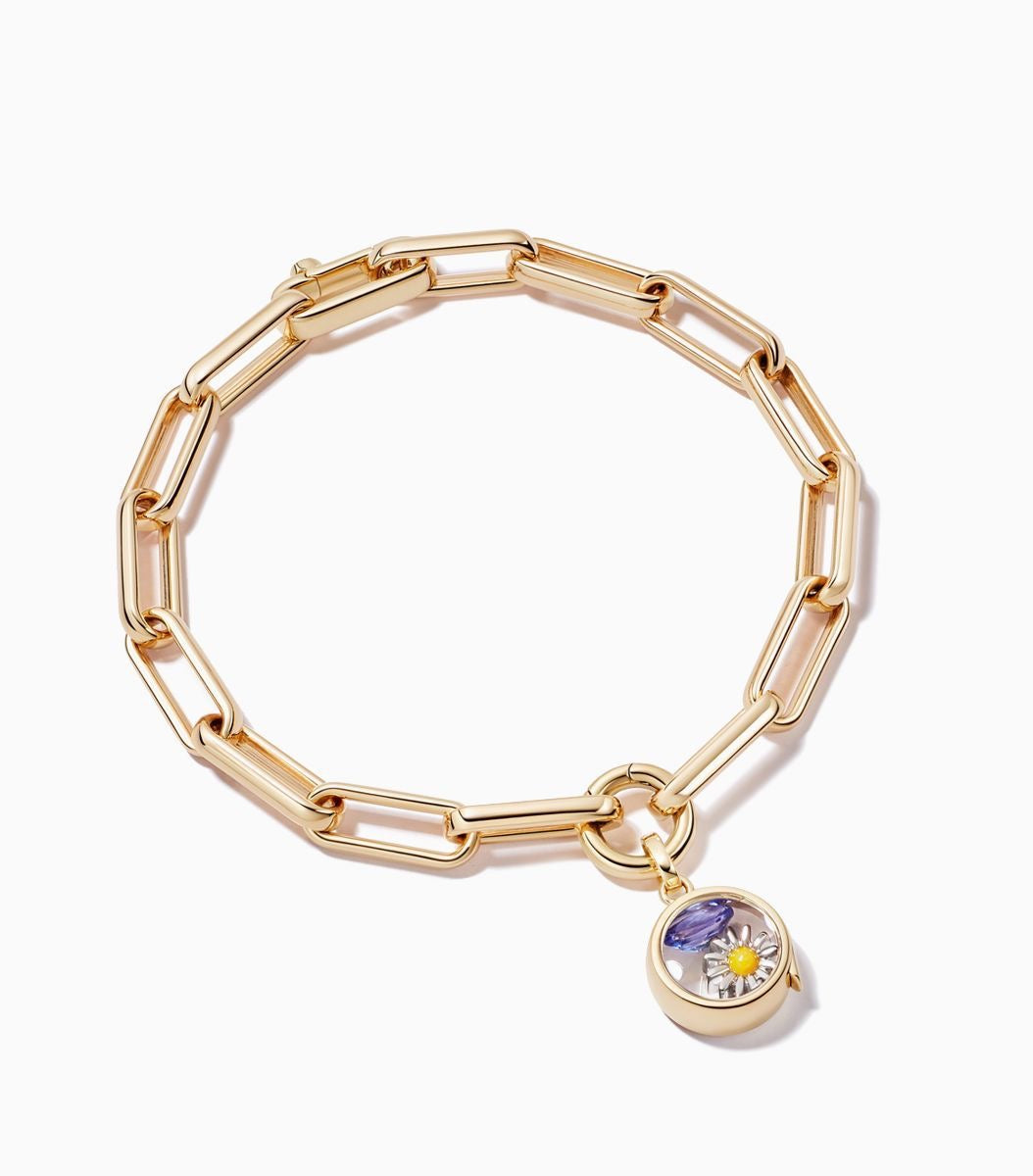 Charm Bar Bracelet (3 Charms Included) – Limited Drop ✨