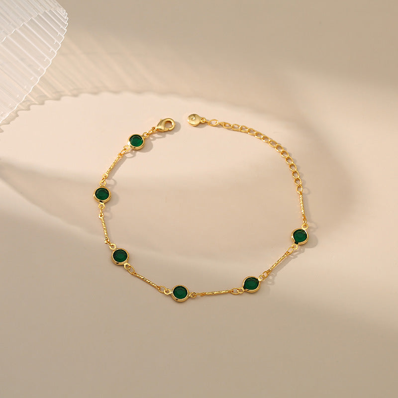 Emerald Luxe Gold Bracelet