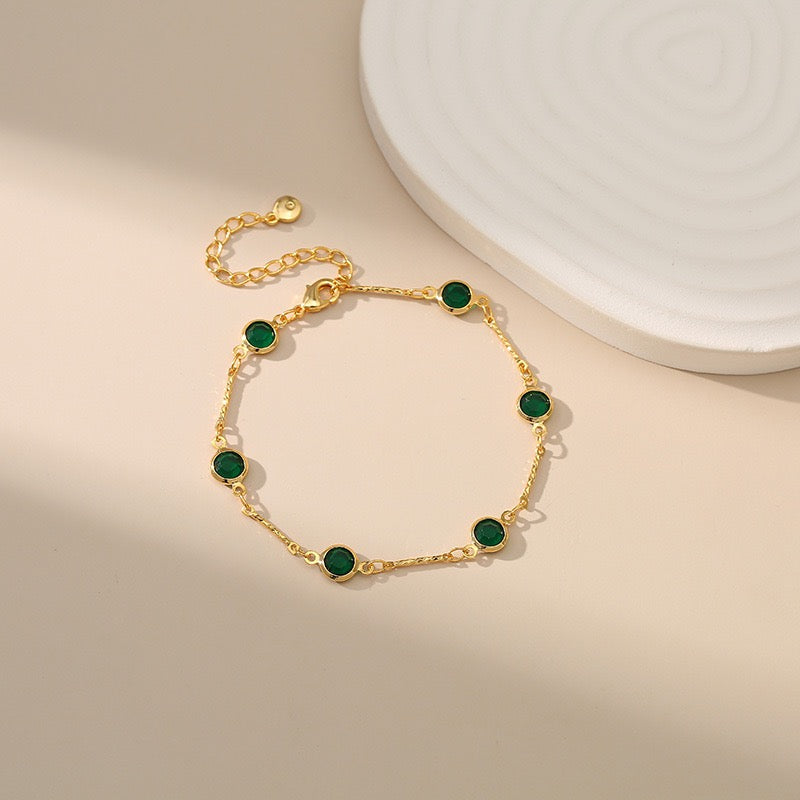 Emerald Luxe Gold Bracelet