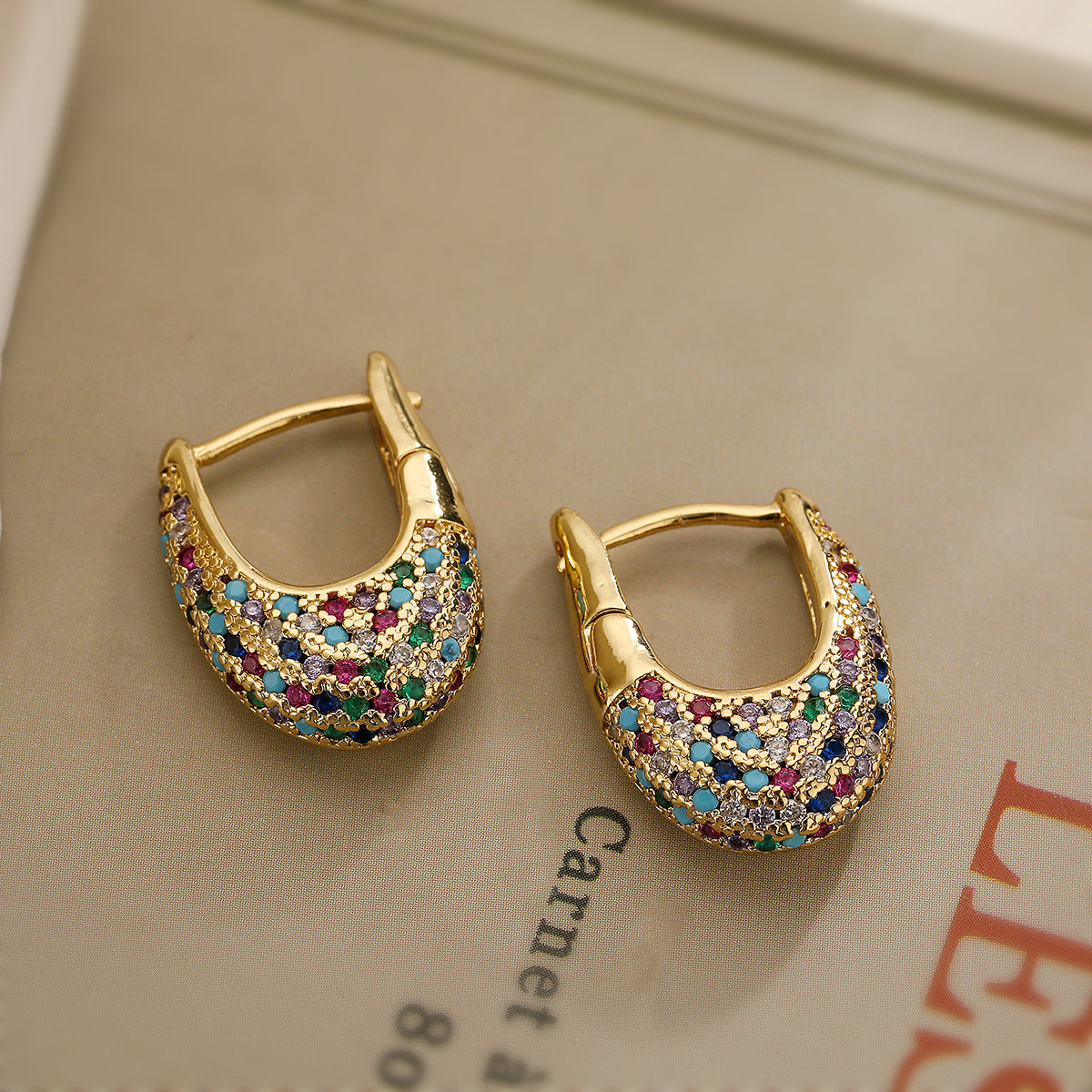 Luxury Pavé Hoop Earrings ✨
